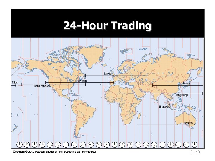 24 -Hour Trading Copyright © 2012 Pearson Education, Inc. publishing as Prentice Hall 9