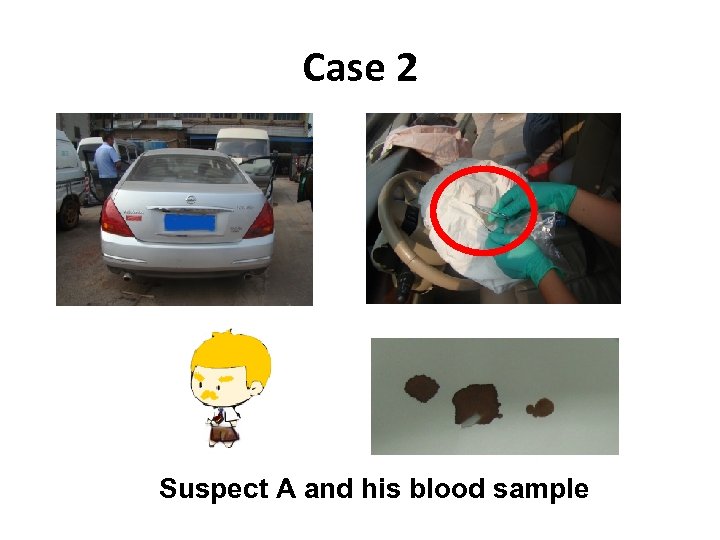 Case 2 Suspect A and his blood sample 
