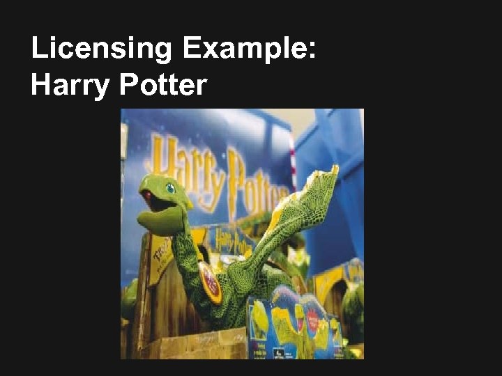 Licensing Example: Harry Potter 