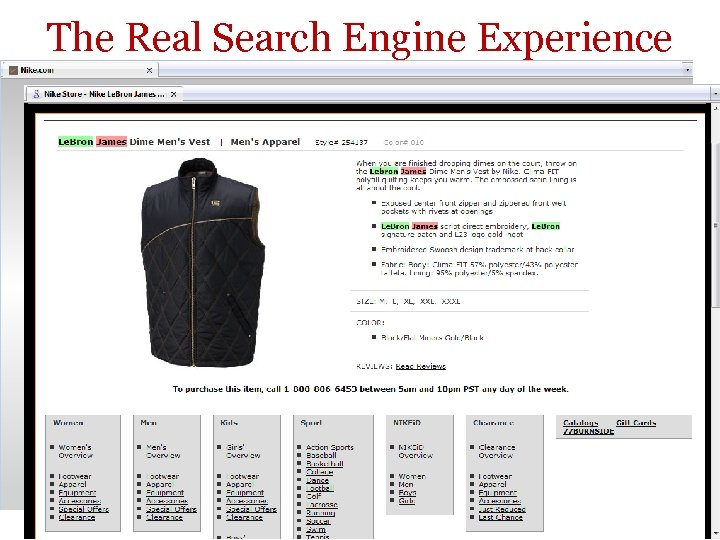 The Real Search Engine Experience 