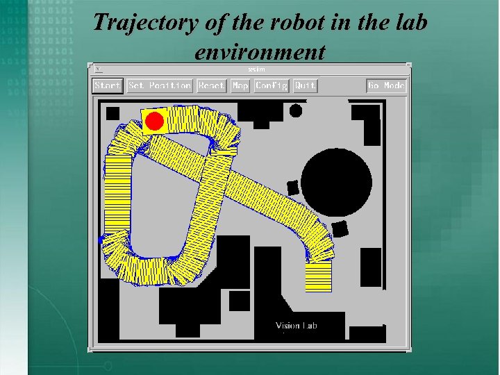 Trajectory of the robot in the lab environment 