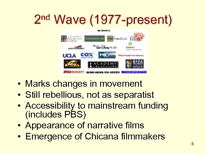 2 nd Wave (1977 -present) • Marks changes in movement • Still rebellious, not