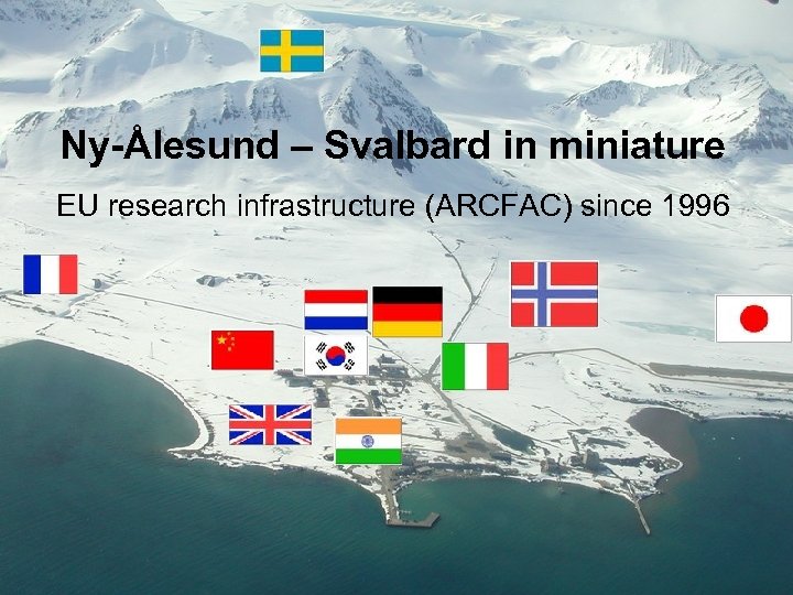 Click to edit Master title style Ny-Ålesund – Svalbard in miniature • Click to