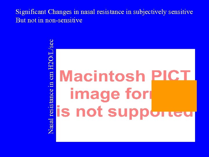  Nasal resistance in cm H 2 O/L/sec Significant Changes in nasal resistance in