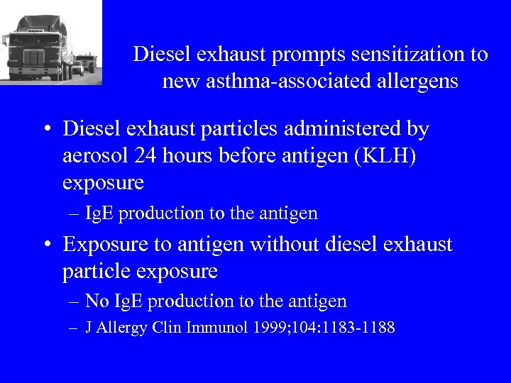 Diesel exhaust prompts sensitization to new asthma-associated allergens • Diesel exhaust particles administered by