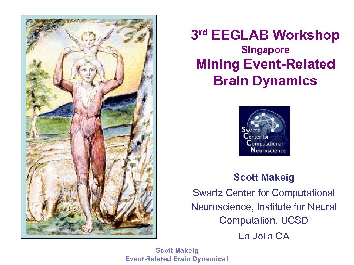 3 rd EEGLAB Workshop Singapore Mining Event-Related Brain Dynamics Scott Makeig Swartz Center for
