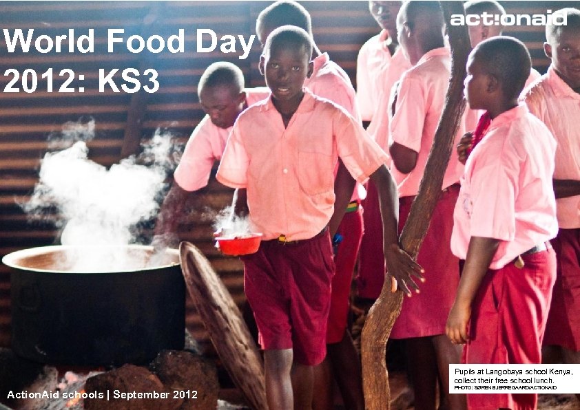 World Food Day 2012: KS 3 Pupils at Langobaya school Kenya, collect their free