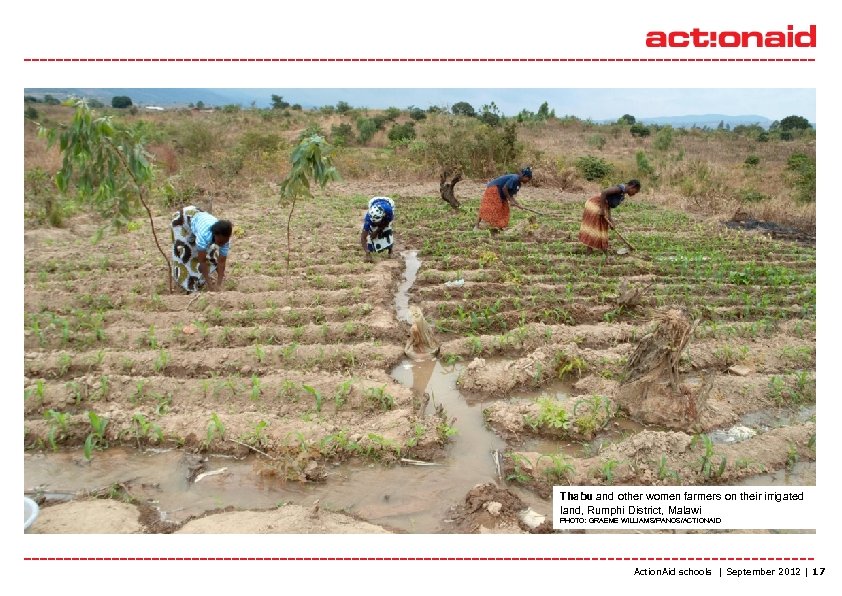Thabu and other women farmers on their irrigated land, Rumphi District, Malawi PHOTO: GRAEME