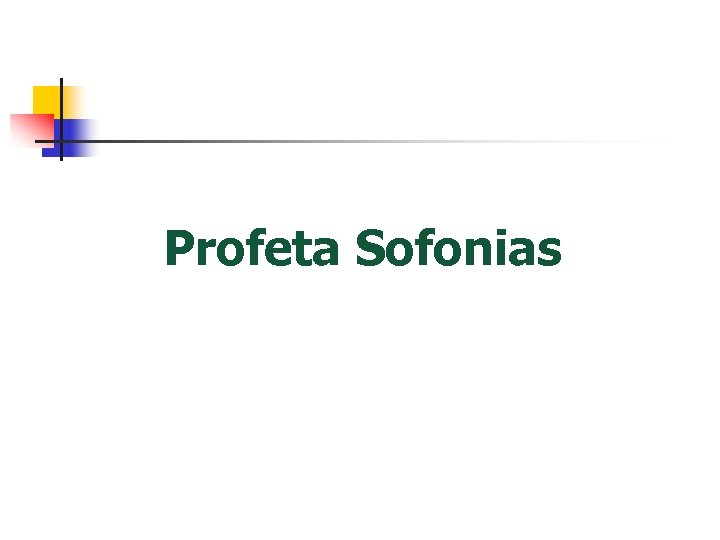 Profeta Sofonias 
