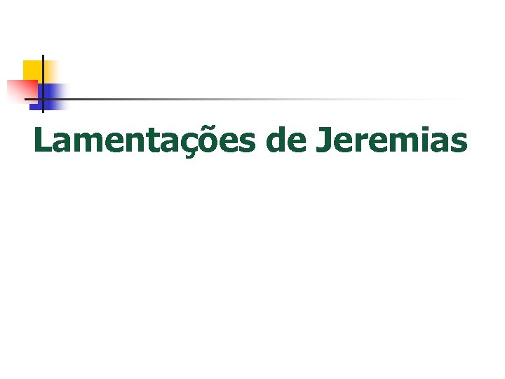 Lamentações de Jeremias 