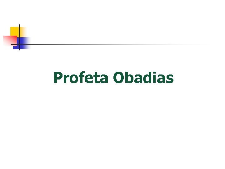 Profeta Obadias 