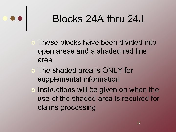 Blocks 24 A thru 24 J These blocks have been divided into open areas