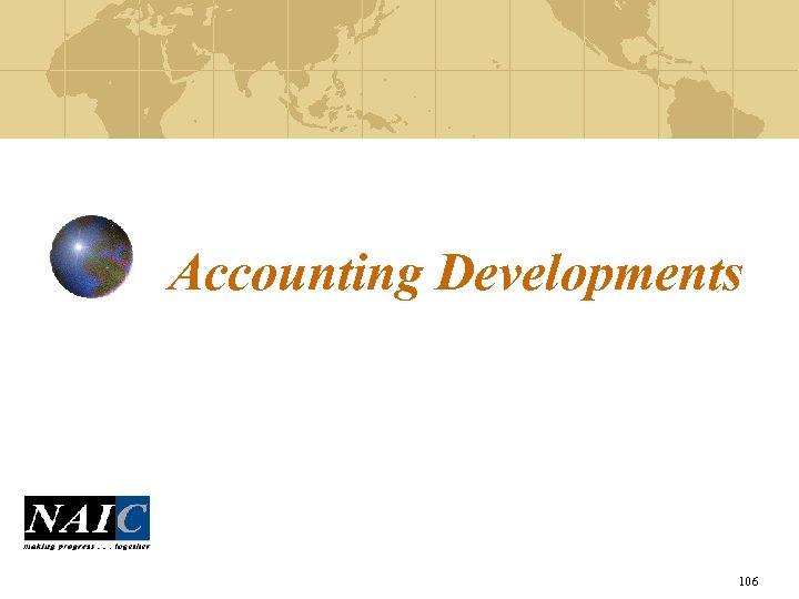 Accounting Developments 106 