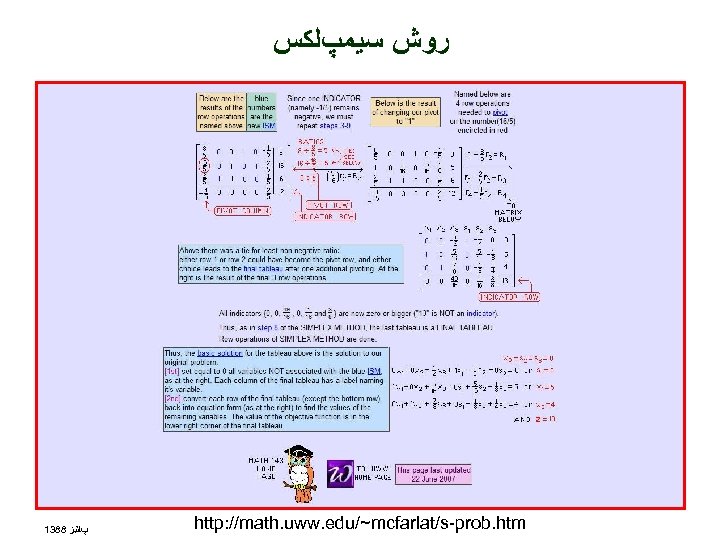  ﺭﻭﺵ ﺳﻴﻤپﻠﻜﺲ 1388 پﺎﺋﻴﺰ http: //math. uww. edu/~mcfarlat/s-prob. htm 