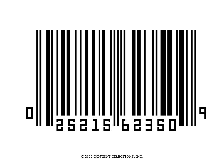 © 2000 CONTENT DIRECTIONS, INC. 