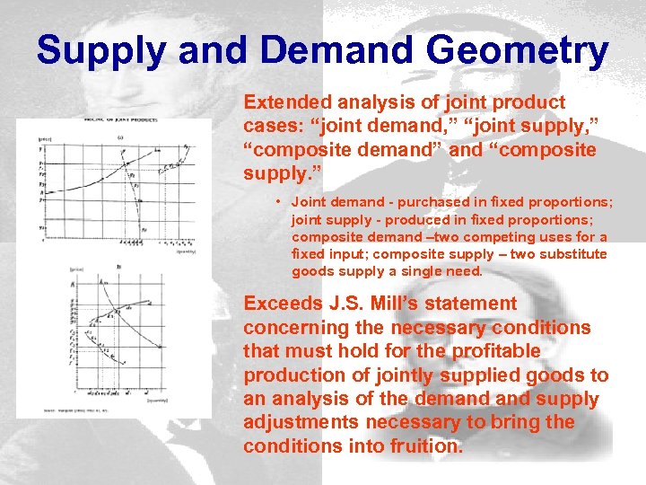 Supply and Demand Geometry Extended analysis of joint product cases: “joint demand, ” “joint