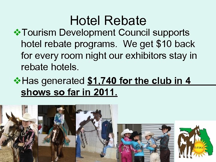 Hotel Rebate v. Tourism Development Council supports hotel rebate programs. We get $10 back