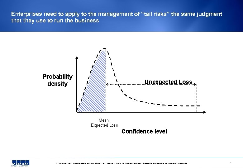 Enterprises need to apply to the management of “tail risks” the same judgment that