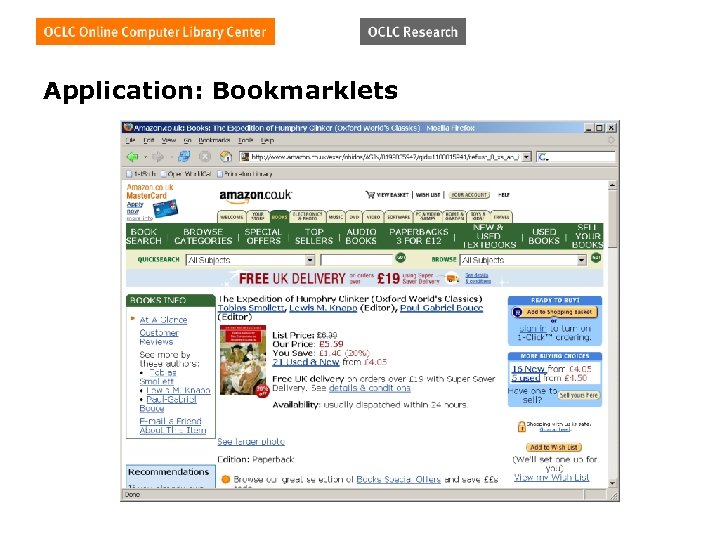 Application: Bookmarklets 