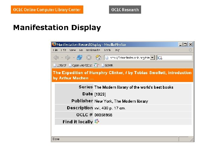 Manifestation Display 
