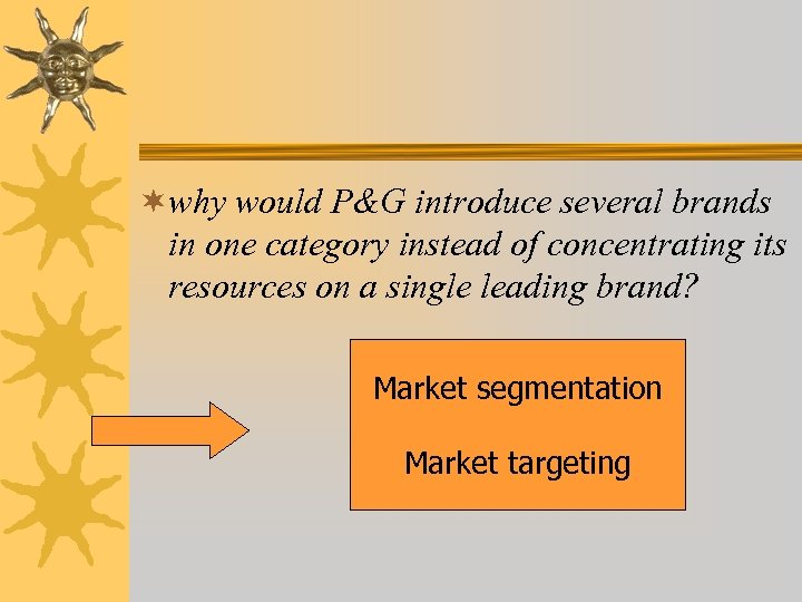 ¬why would P&G introduce several brands in one category instead of concentrating its resources