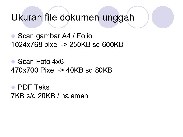 Ukuran file dokumen unggah Scan gambar A 4 / Folio 1024 x 768 pixel