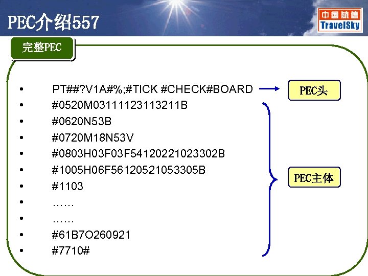 PEC介绍557 完整PEC • • • PT##? V 1 A#%; #TICK #CHECK#BOARD #0520 M 03111123113211