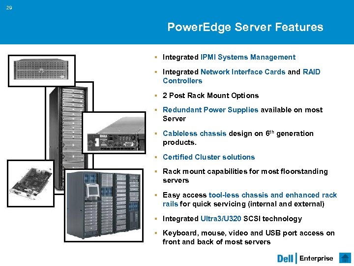 29 Power. Edge Server Features § Integrated IPMI Systems Management § Integrated Network Interface