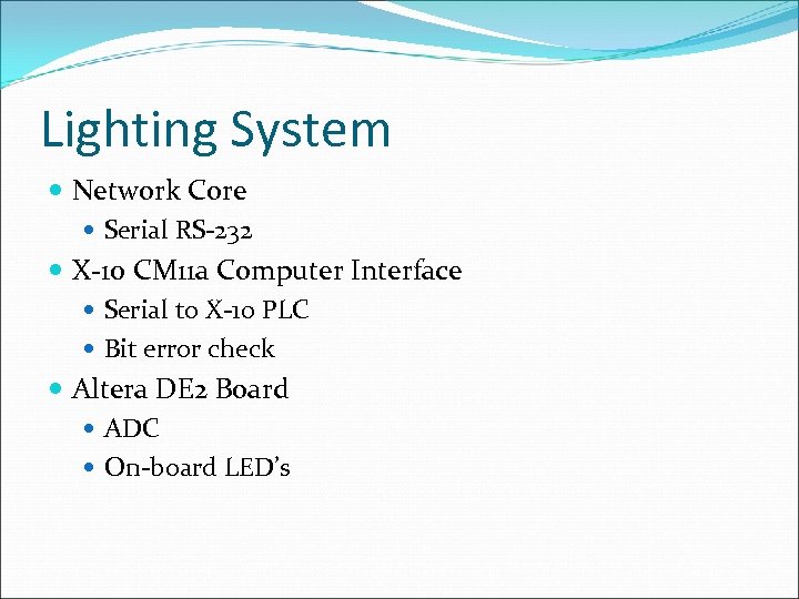 Lighting System Network Core Serial RS-232 X-10 CM 11 a Computer Interface Serial to