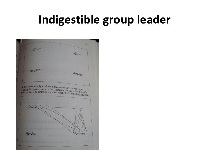 Indigestible group leader 