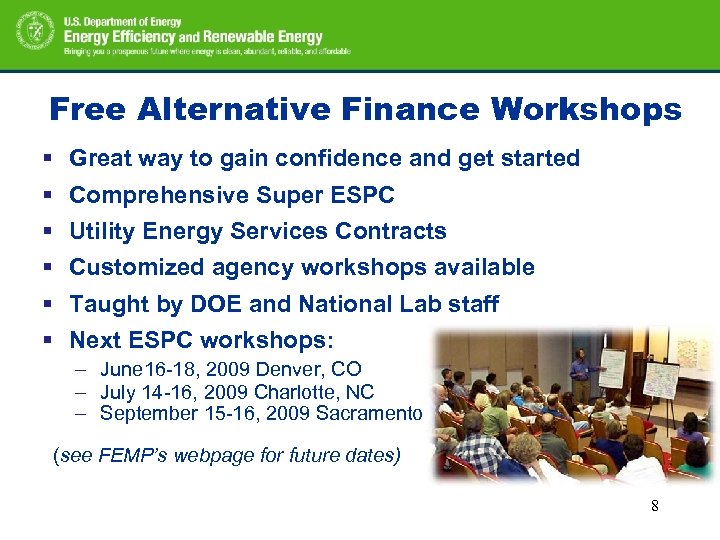 Free Alternative Finance Workshops § § § Great way to gain confidence and get