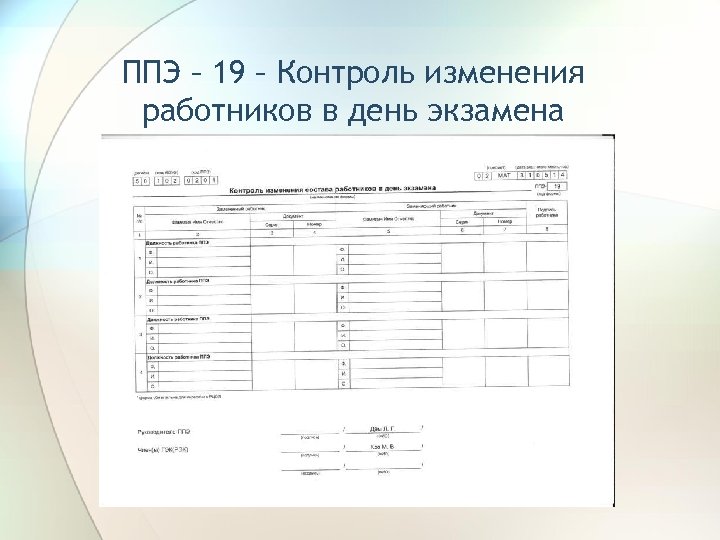 Экземпляр формы ппэ 05 01. Форма 14-02 ППЭ. ППЭ 19 форма ЕГЭ. Форма ППЭ контроль. ППЭ 019 форма.