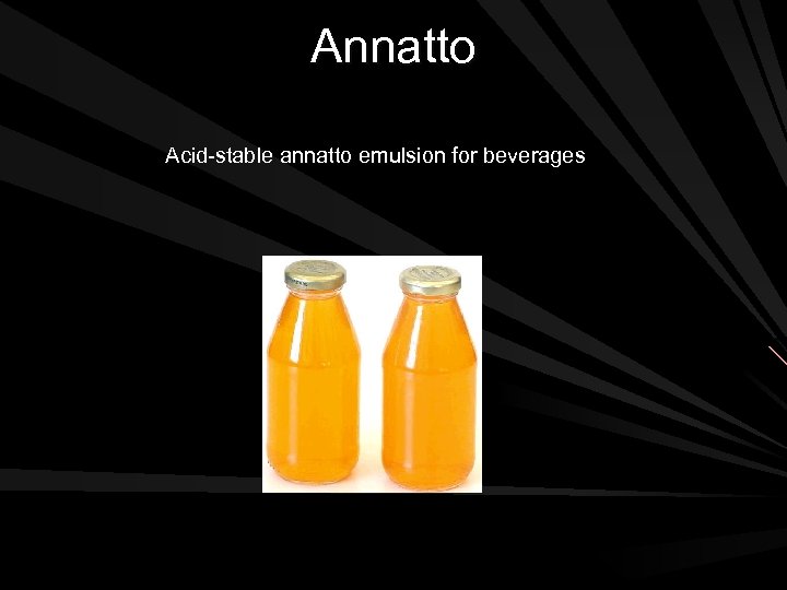 Annatto Acid-stable annatto emulsion for beverages 