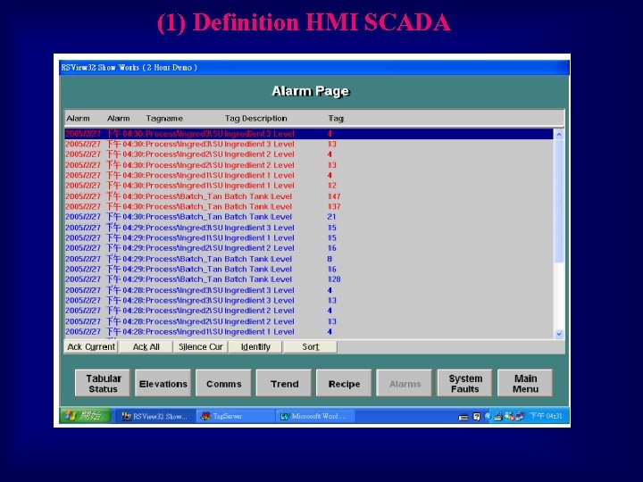 (1) Definition HMI SCADA 