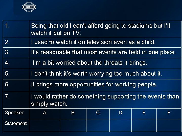 1. 2. Being that old I can’t afford going to stadiums but I’ll watch