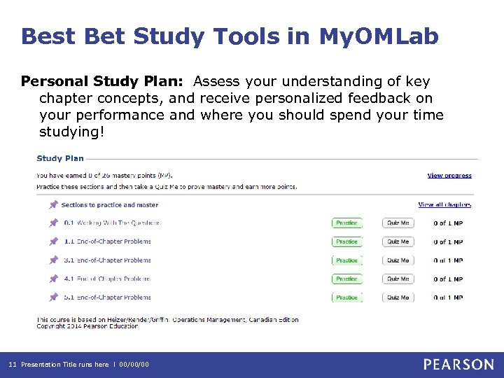 Best Bet Study Tools in My. OMLab Personal Study Plan: Assess your understanding of