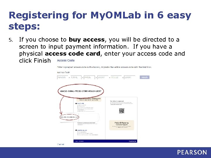 Registering for My. OMLab in 6 easy steps: 5. If you choose to buy