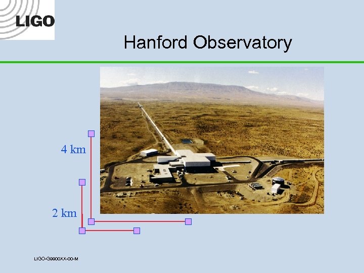 Hanford Observatory 4 km 2 km LIGO-G 9900 XX-00 -M 