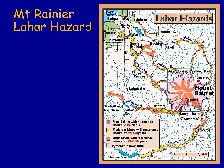 Mt Rainier Lahar Hazard 