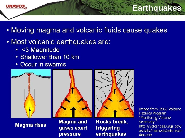Earthquakes • Moving magma and volcanic fluids cause quakes • Most volcanic earthquakes are: