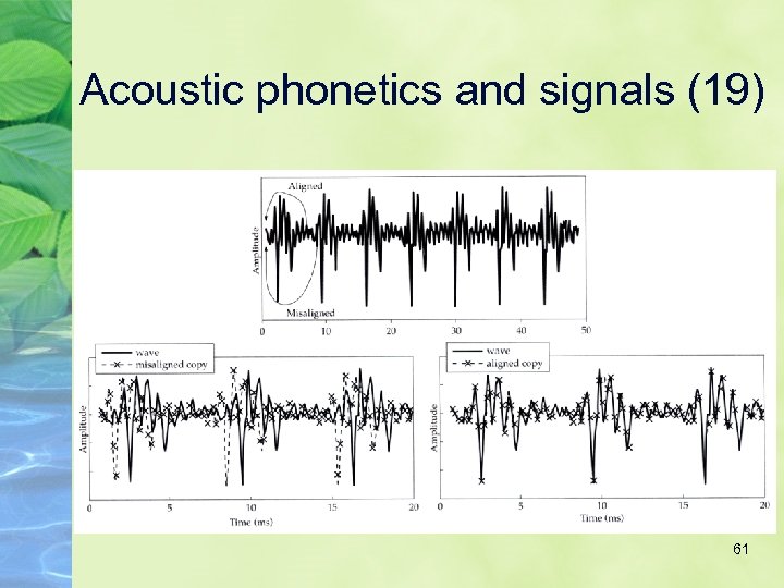 Acoustic phonetics and signals (19) 61 