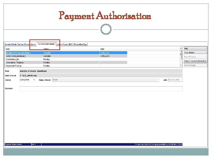 Payment Authorisation 