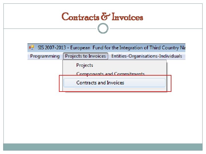 Contracts & Invoices 