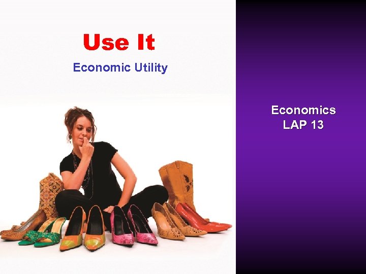 Use It Economic Utility Economics LAP 13 