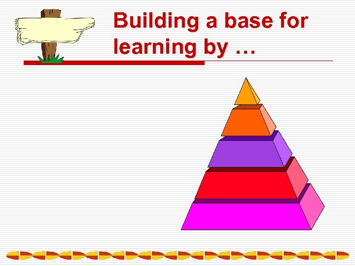 Building a base for learning by … 