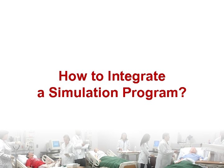 How to Integrate a Simulation Program? 