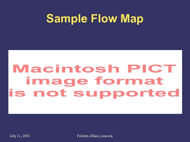 Sample Flow Map July 11, 2002 Fulcher, Glass, Leacock 