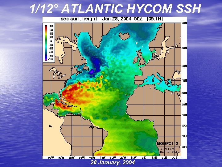 1/12° ATLANTIC HYCOM SSH 28 January, 2004 