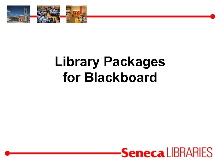 Library Packages for Blackboard 