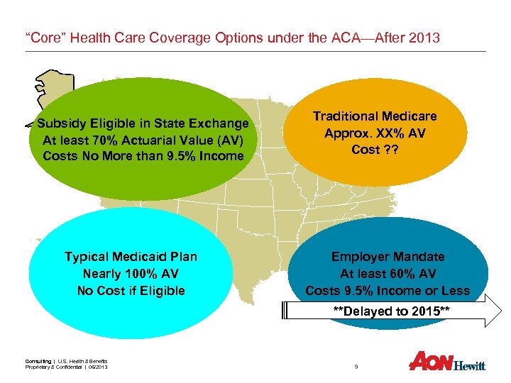 “Core” Health Care Coverage Options under the ACA—After 2013 Subsidy Eligible in State Exchange